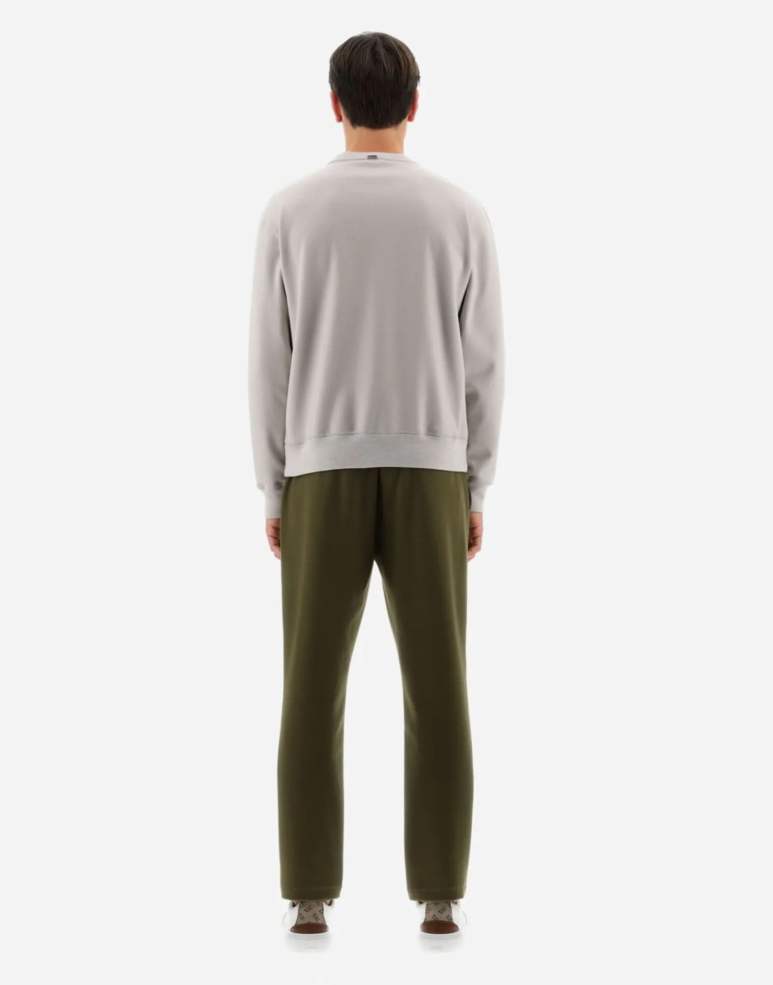Herno Resort Sweatshirt In Boiled Wool Jersey