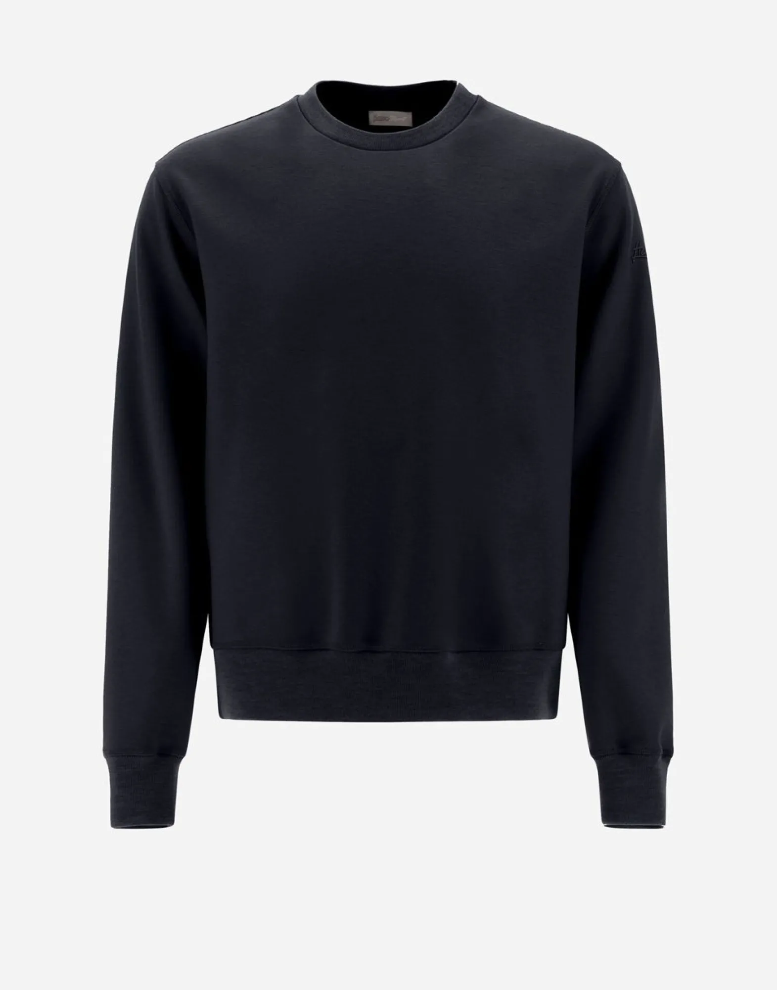 Herno Resort Sweatshirt In Boiled Wool Jersey