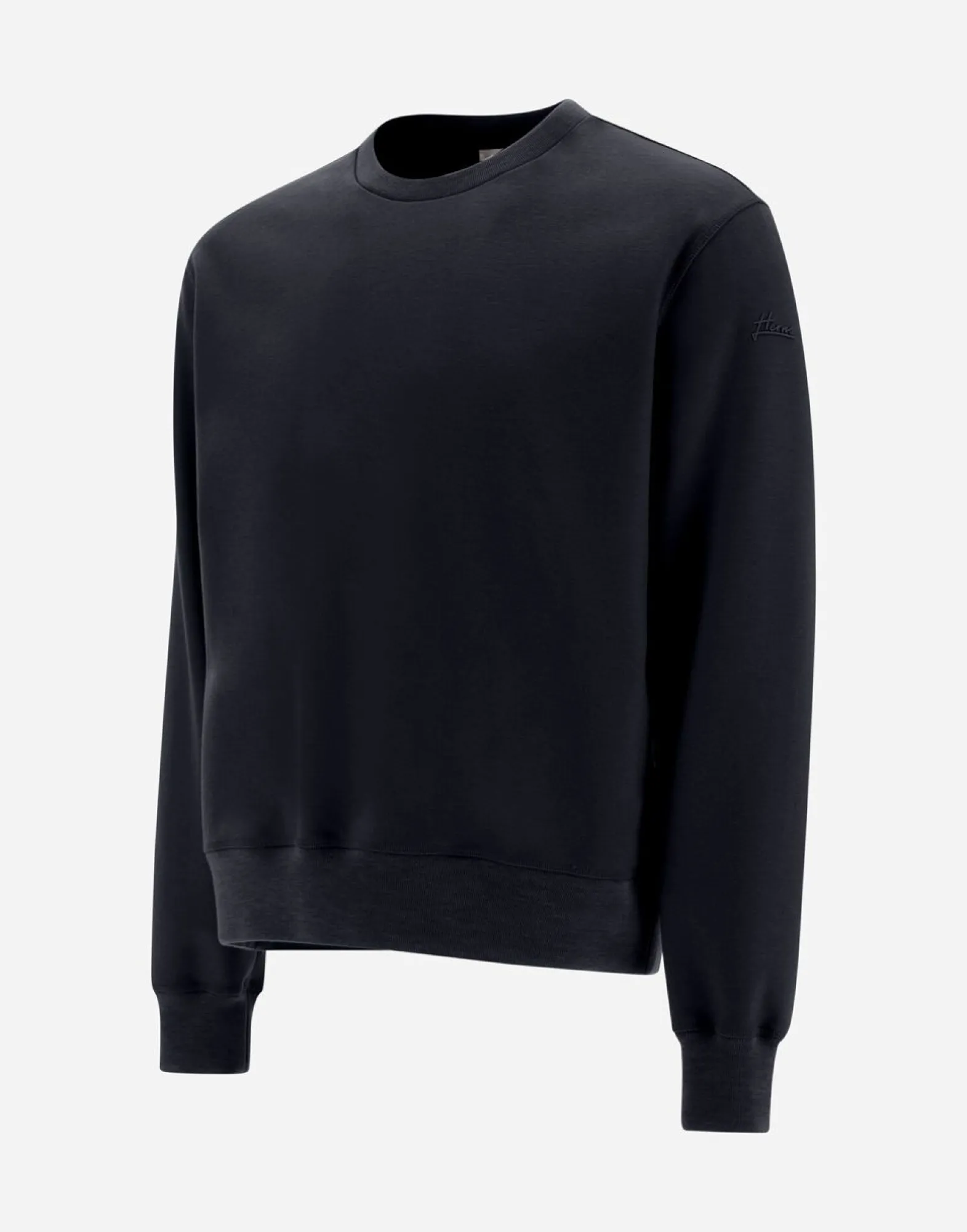 Herno Resort Sweatshirt In Boiled Wool Jersey