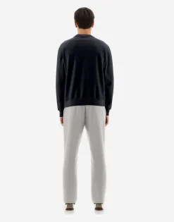 Herno Resort Sweatshirt In Boiled Wool Jersey