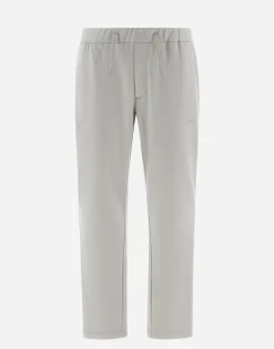 Herno Resort Trousers In Boiled Wool Jersey