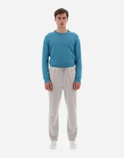 Herno Resort Trousers In Boiled Wool Jersey
