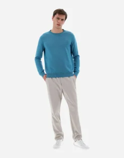 Herno Resort Trousers In Boiled Wool Jersey