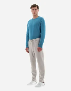 Herno Resort Trousers In Boiled Wool Jersey