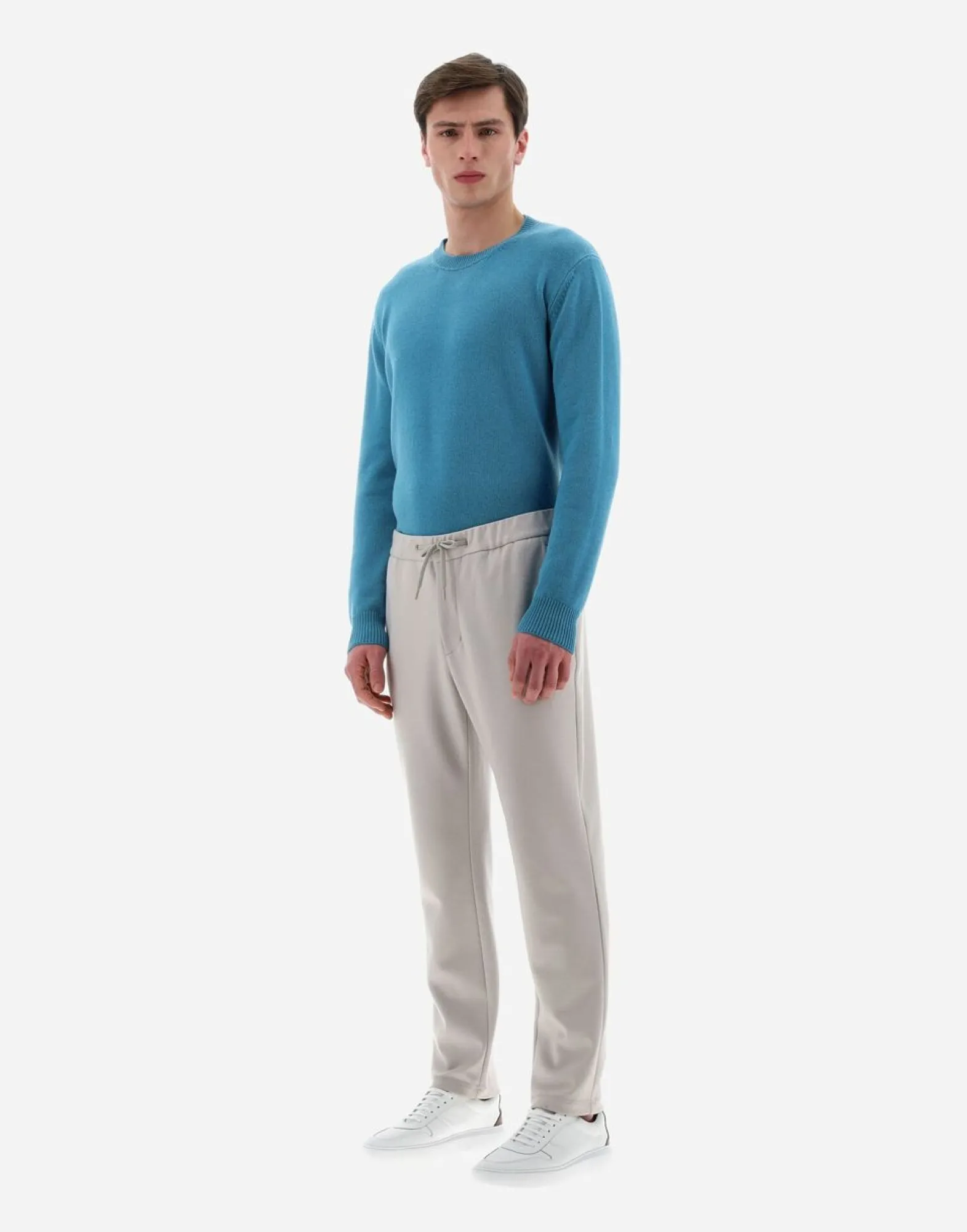 Herno Resort Trousers In Boiled Wool Jersey