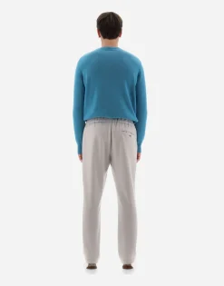 Herno Resort Trousers In Boiled Wool Jersey