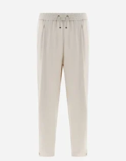 Herno Resort Trousers In Satin Effect