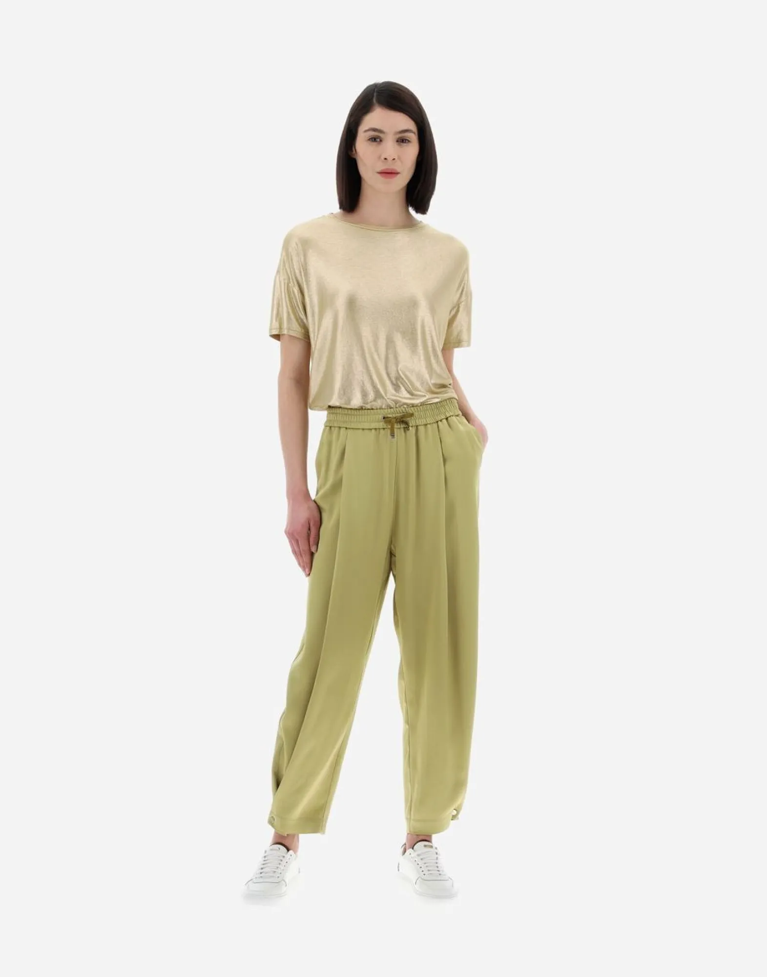 Herno Resort Trousers In Satin Effect