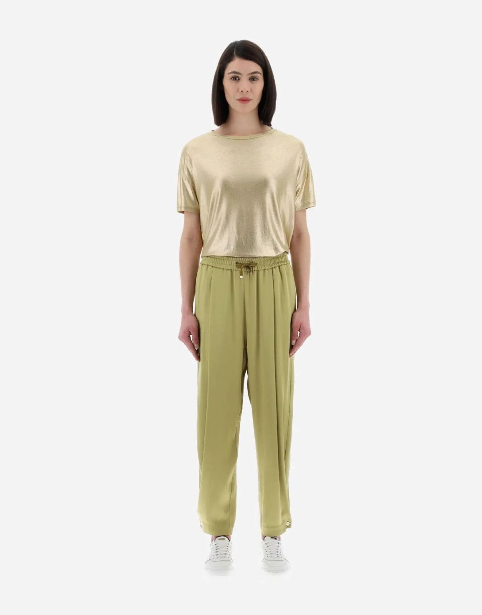 Herno Resort Trousers In Satin Effect