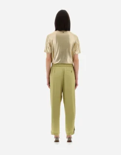 Herno Resort Trousers In Satin Effect