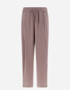Herno Resort Trousers In Satin Effect