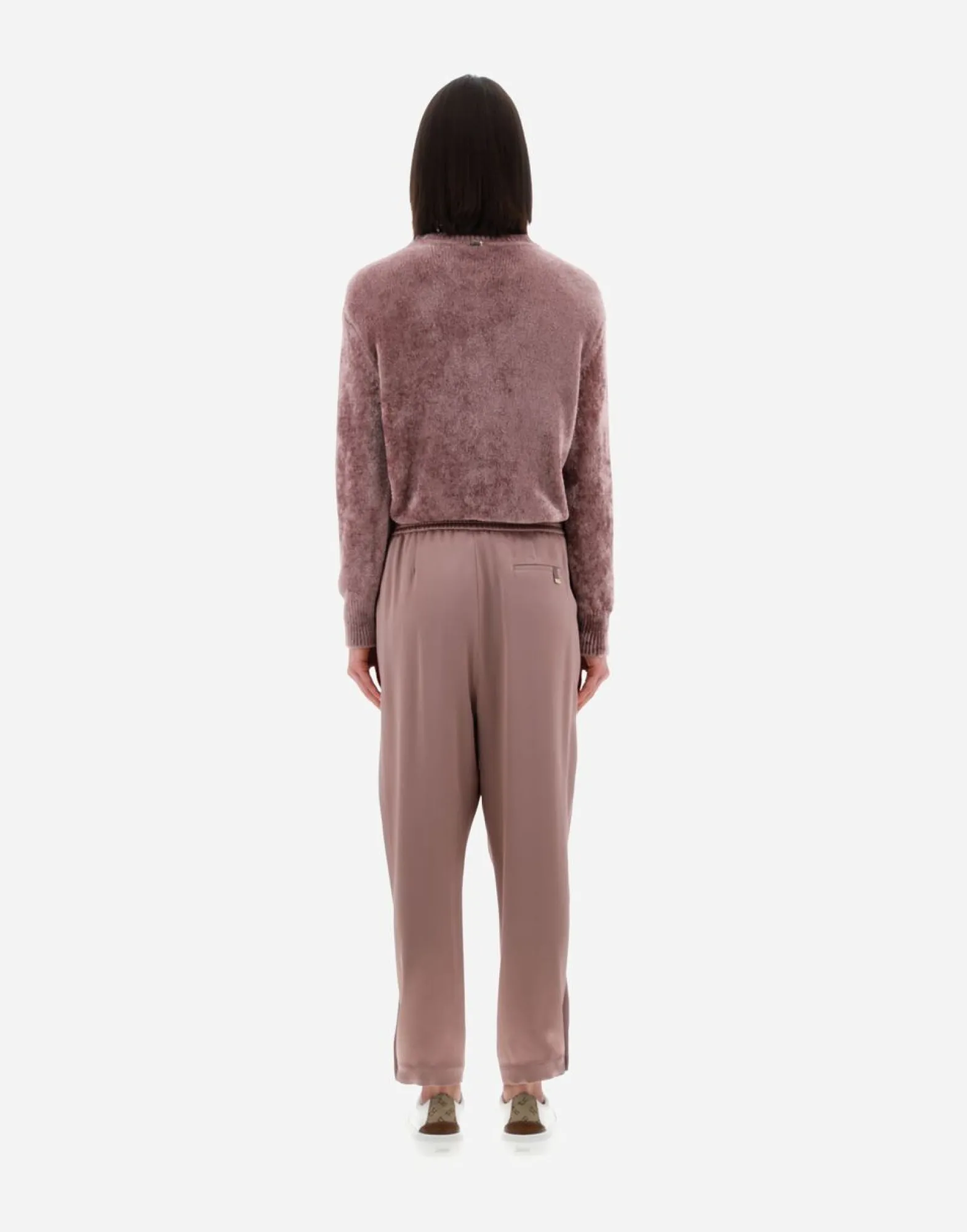 Herno Resort Trousers In Satin Effect