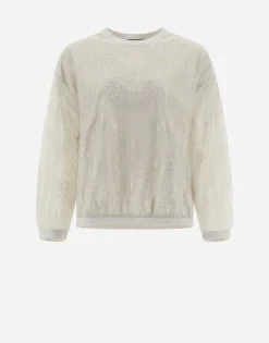 Herno Resort T-Shirt In Chic Cotton Jersey & New Lace