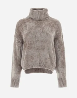 Herno Resort Turtleneck Sweater In Chenille Knit