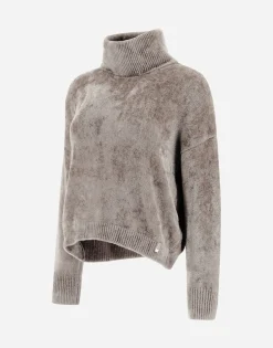 Herno Resort Turtleneck Sweater In Chenille Knit