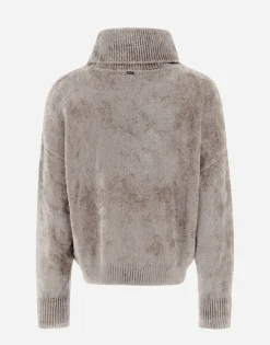 Herno Resort Turtleneck Sweater In Chenille Knit