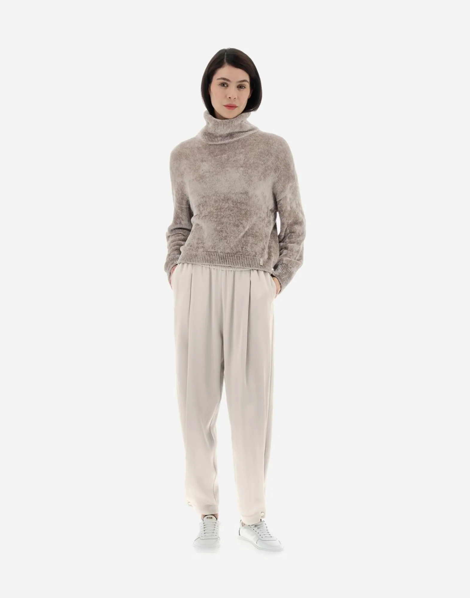 Herno Resort Turtleneck Sweater In Chenille Knit