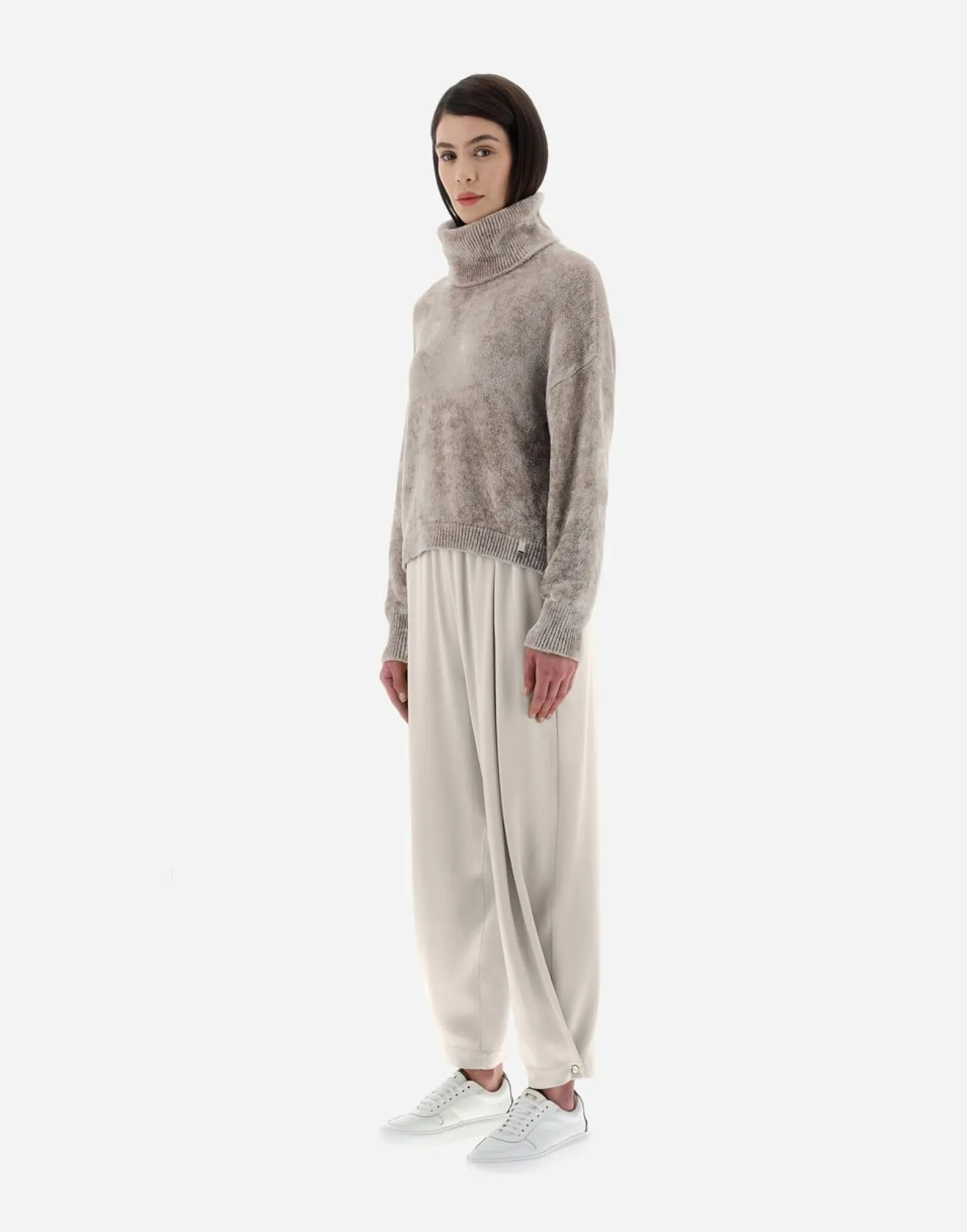 Herno Resort Turtleneck Sweater In Chenille Knit