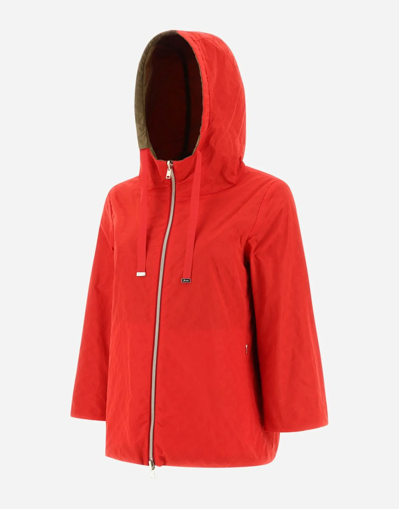 Herno Reversible Monogram Taffeta Cape