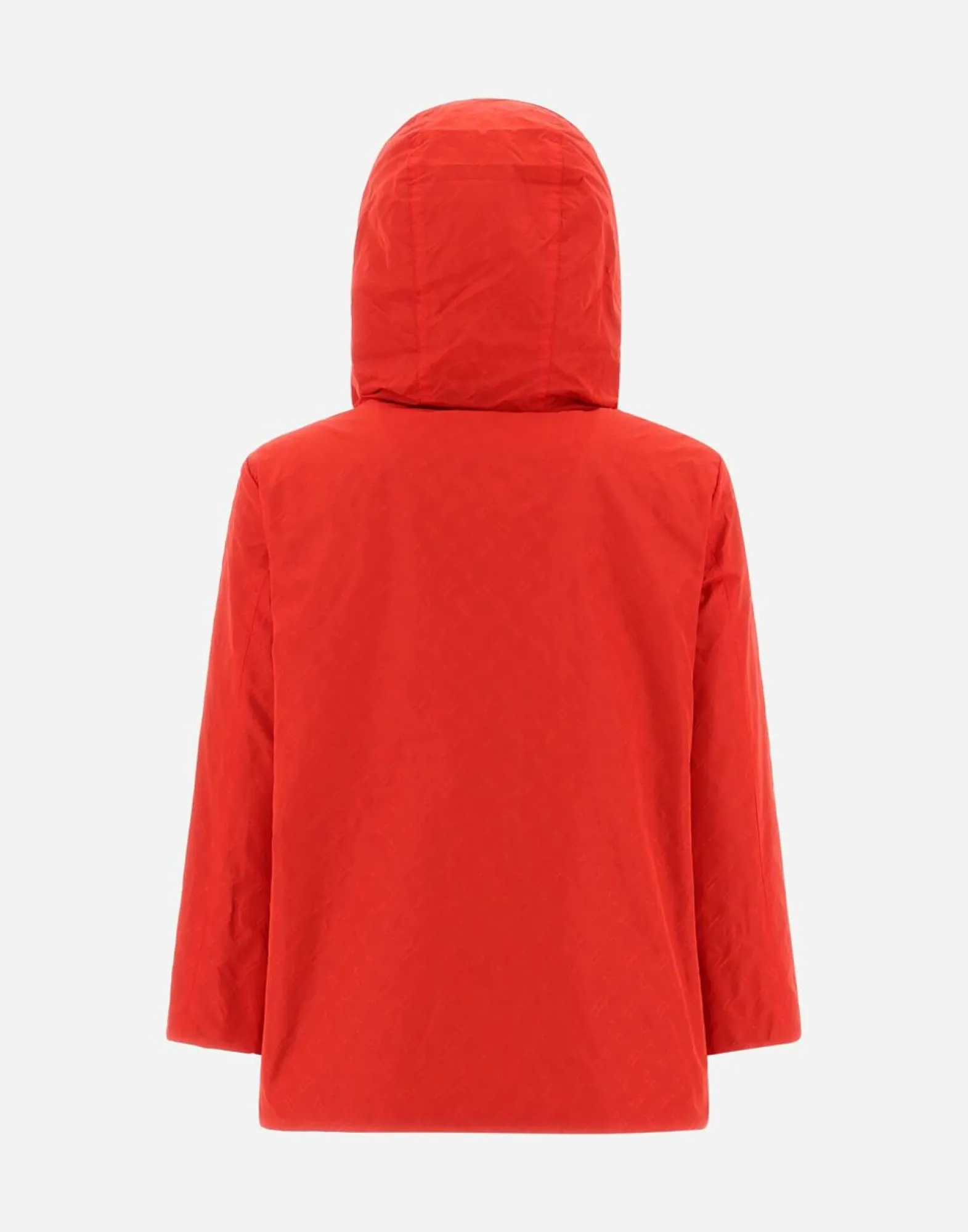 Herno Reversible Monogram Taffeta Cape