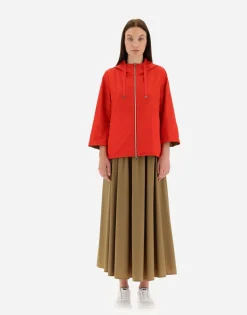 Herno Reversible Monogram Taffeta Cape