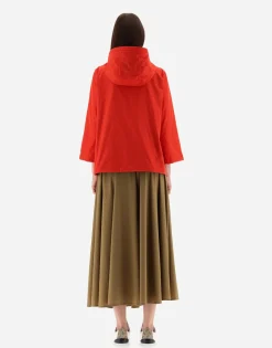 Herno Reversible Monogram Taffeta Cape