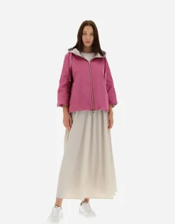 Herno Reversible Monogram Taffeta Cape