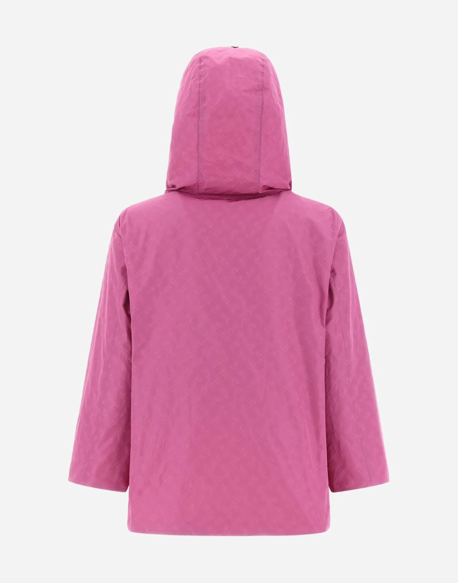 Herno Reversible Monogram Taffeta Cape