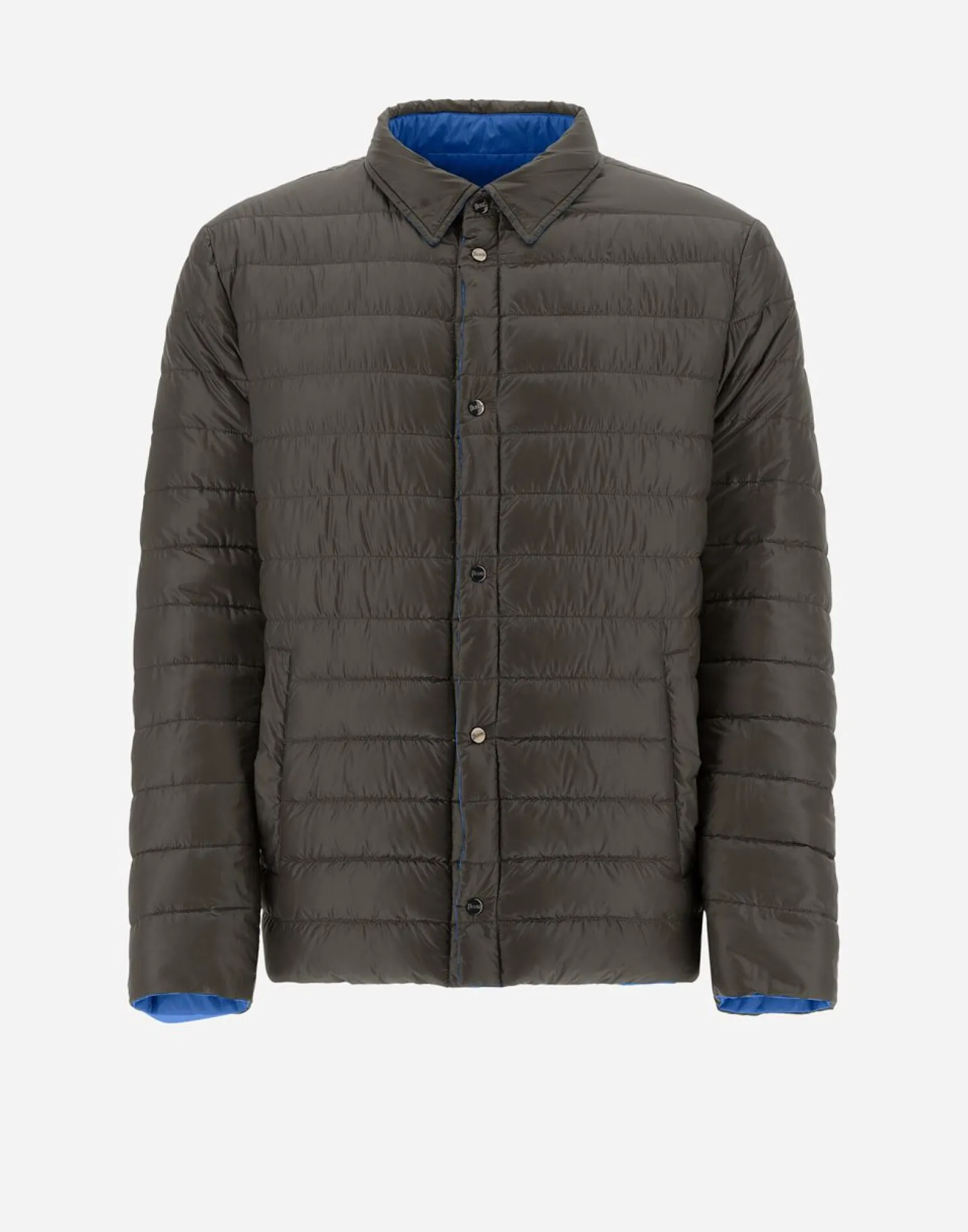 Herno Reversible Two-Tone Shirt In Nylon Ultralight