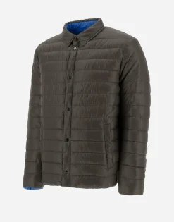 Herno Reversible Two-Tone Shirt In Nylon Ultralight
