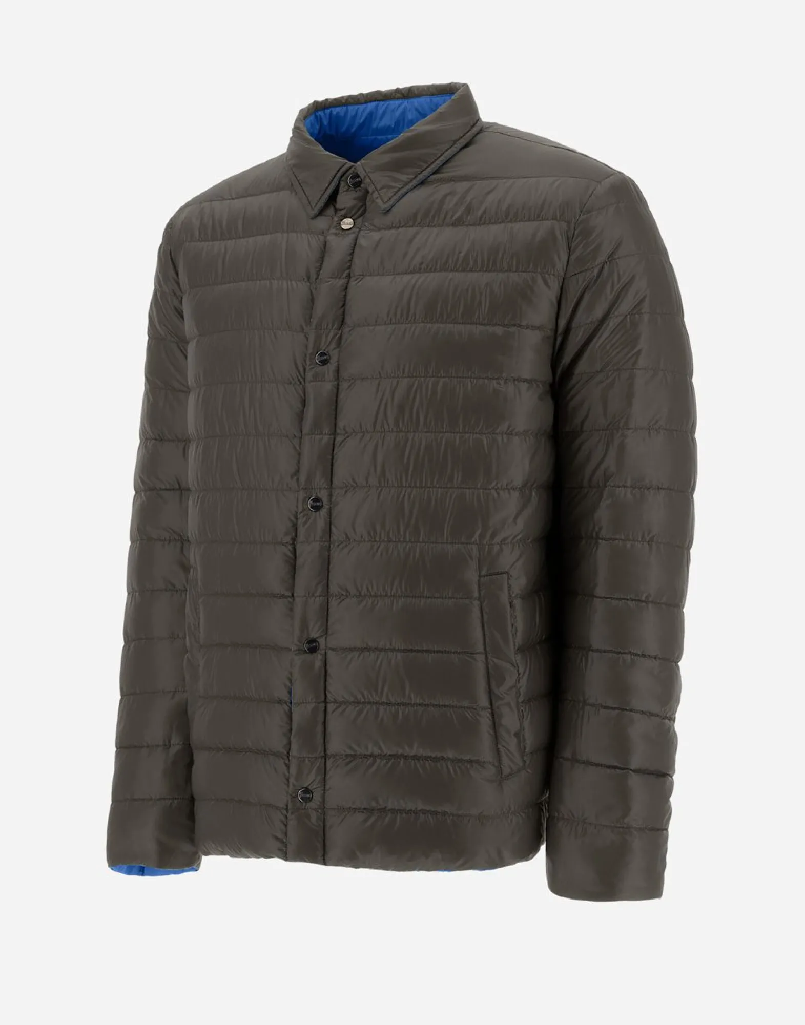 Herno Reversible Two-Tone Shirt In Nylon Ultralight
