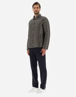 Herno Reversible Two-Tone Shirt In Nylon Ultralight