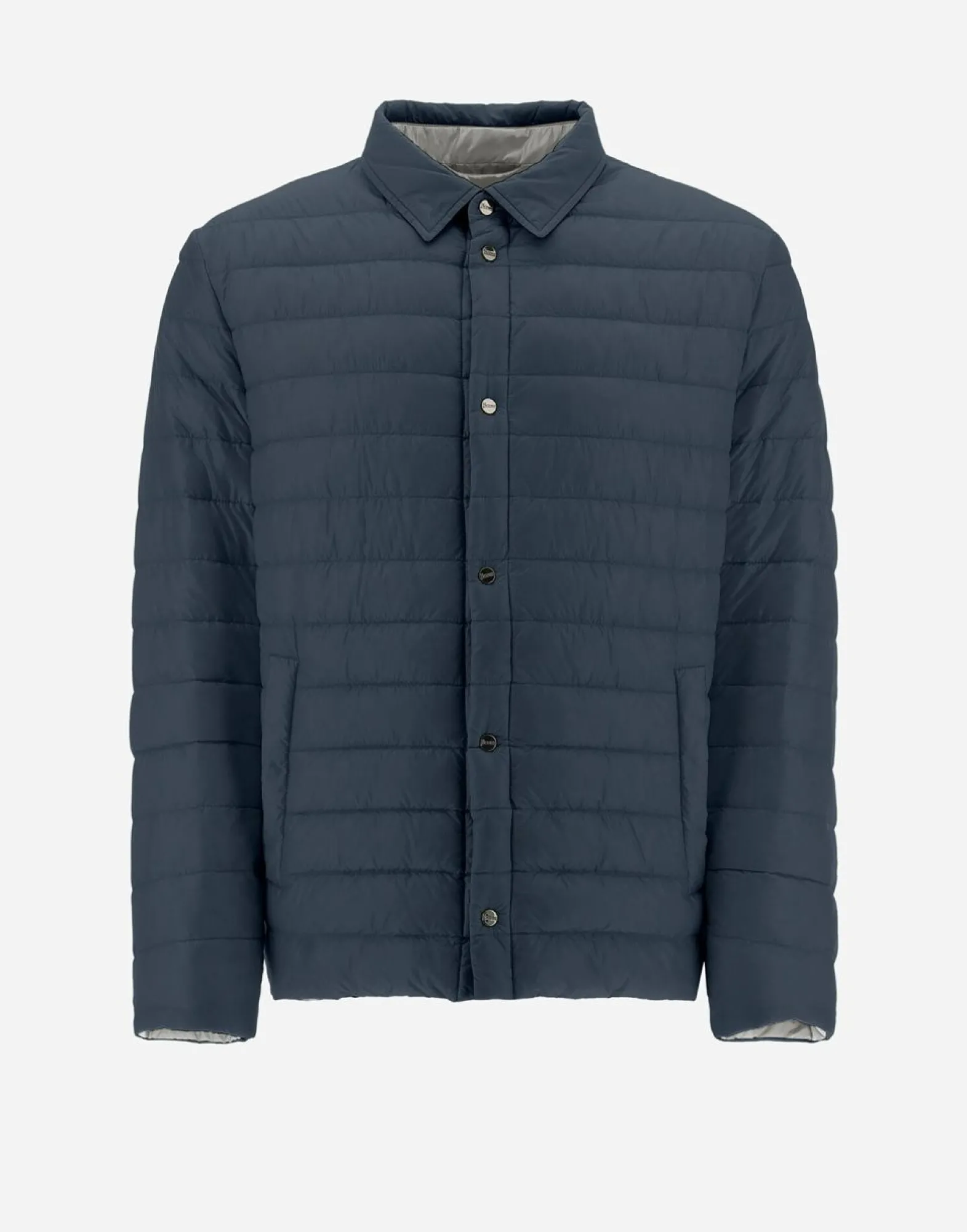 Herno Reversible Two-Tone Shirt In Nylon Ultralight