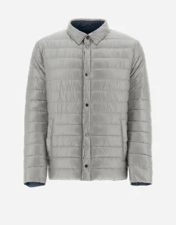 Herno Reversible Two-Tone Shirt In Nylon Ultralight
