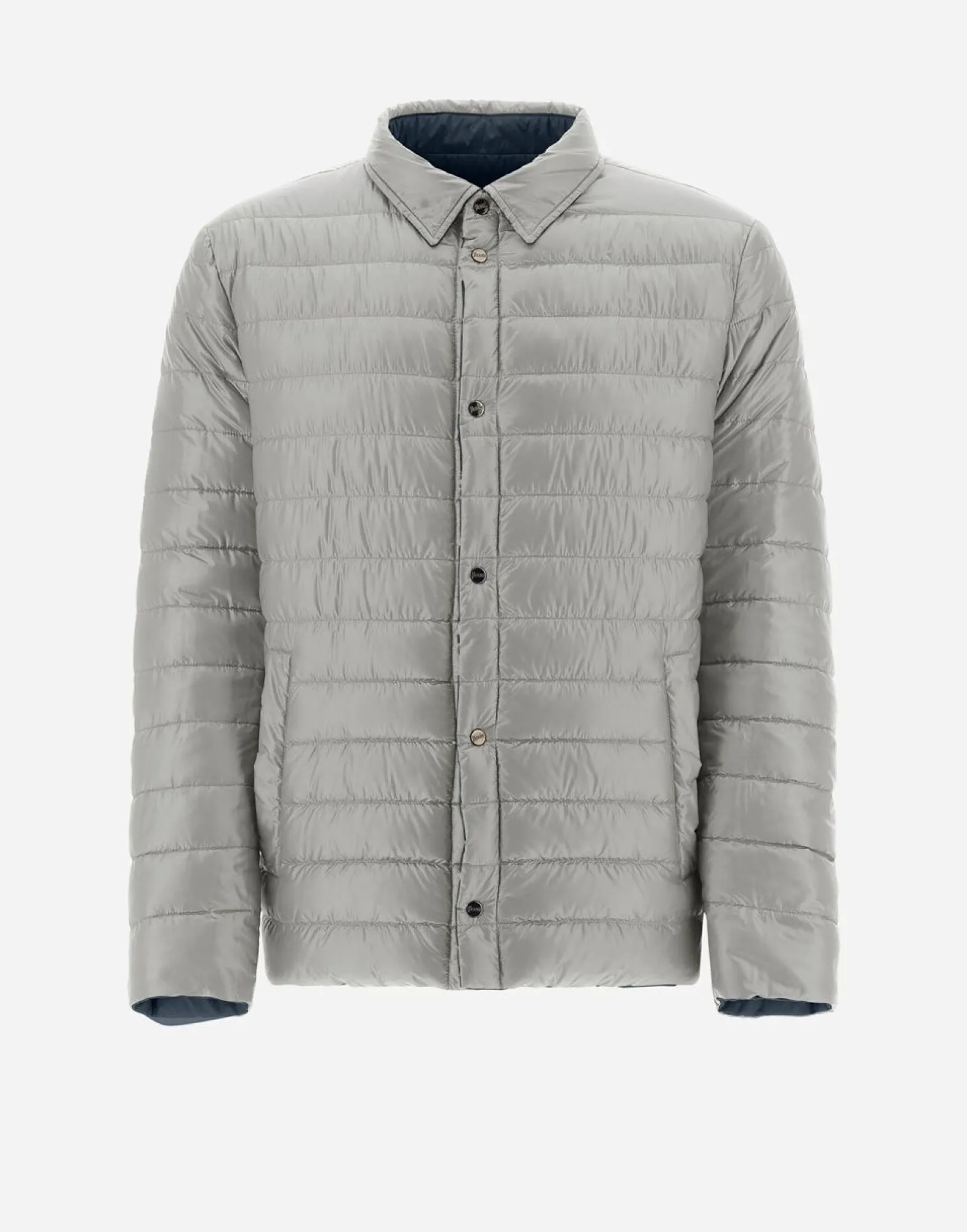 Herno Reversible Two-Tone Shirt In Nylon Ultralight