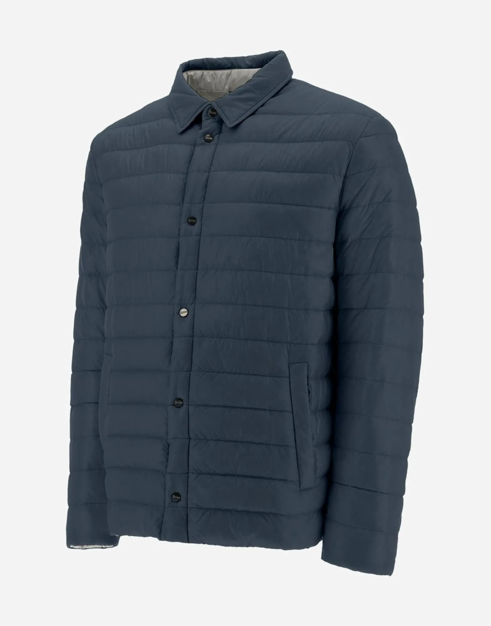 Herno Reversible Two-Tone Shirt In Nylon Ultralight