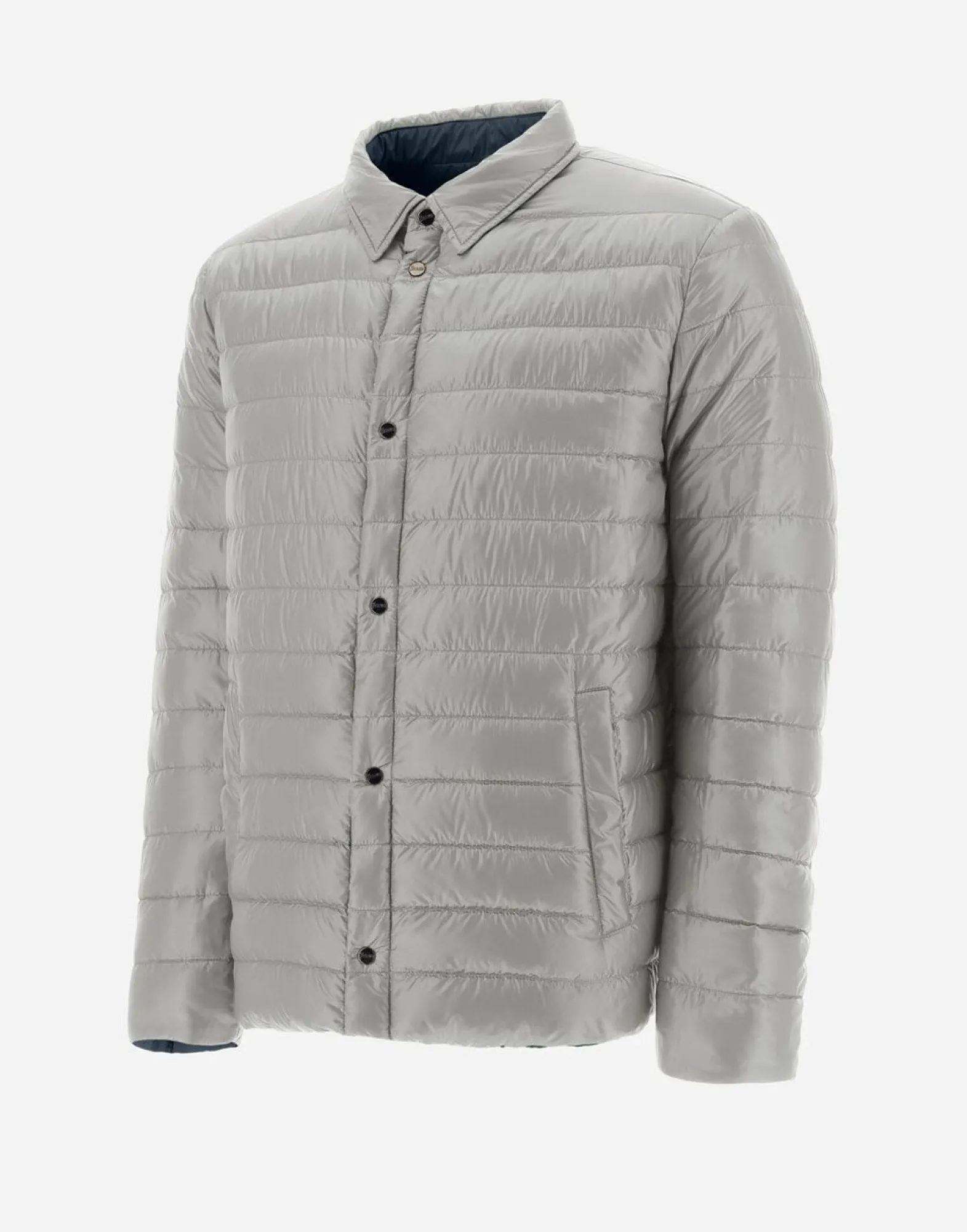 Herno Reversible Two-Tone Shirt In Nylon Ultralight
