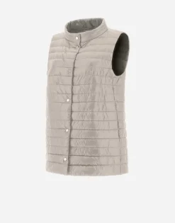 Herno Reversible Two-Tone Waistcoat In Nylon Ultralight