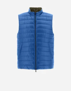 Herno Reversible Two-Tone Waistcoat In Nylon Ultralight