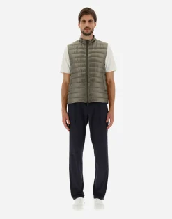 Herno Reversible Two-Tone Waistcoat In Nylon Ultralight