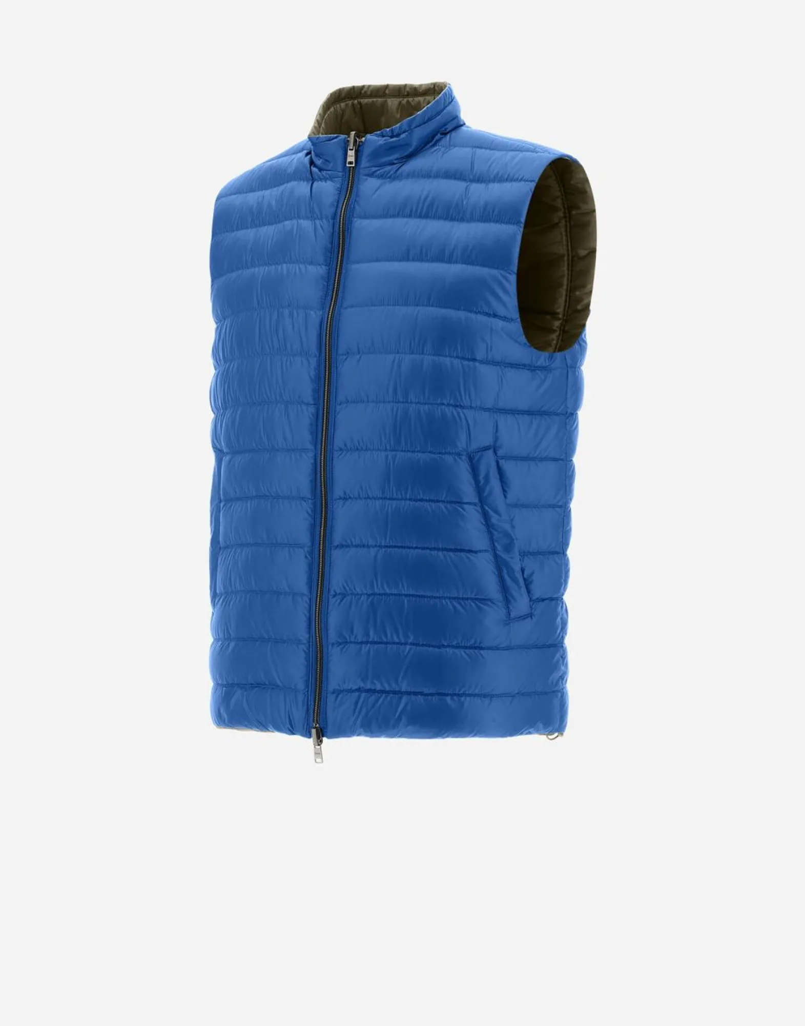 Herno Reversible Two-Tone Waistcoat In Nylon Ultralight