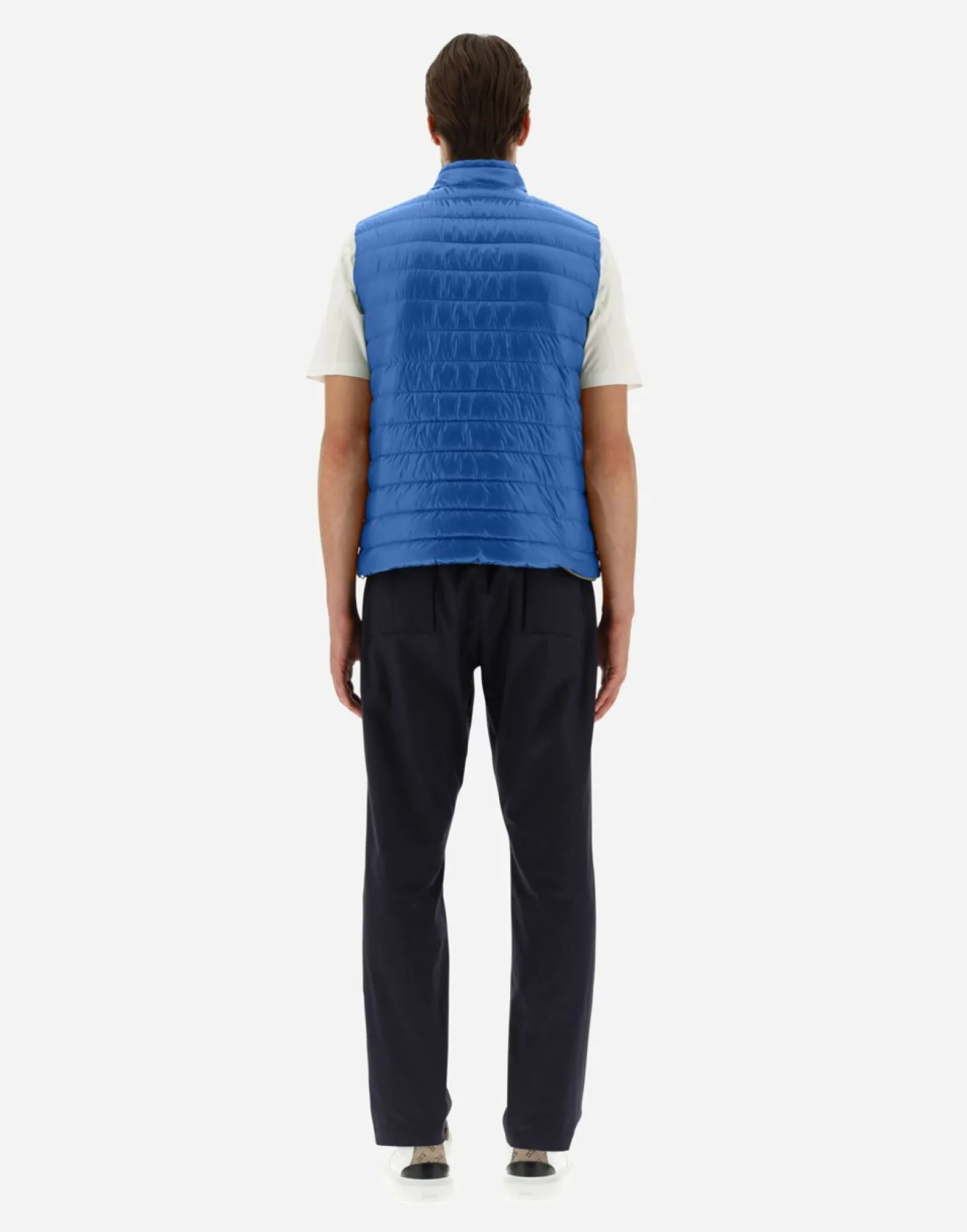 Herno Reversible Two-Tone Waistcoat In Nylon Ultralight