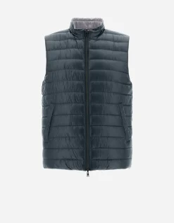 Herno Reversible Two-Tone Waistcoat In Nylon Ultralight