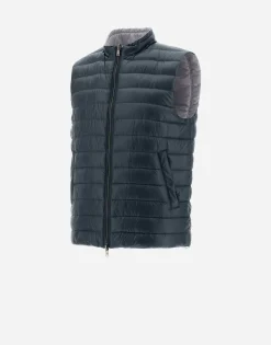 Herno Reversible Two-Tone Waistcoat In Nylon Ultralight
