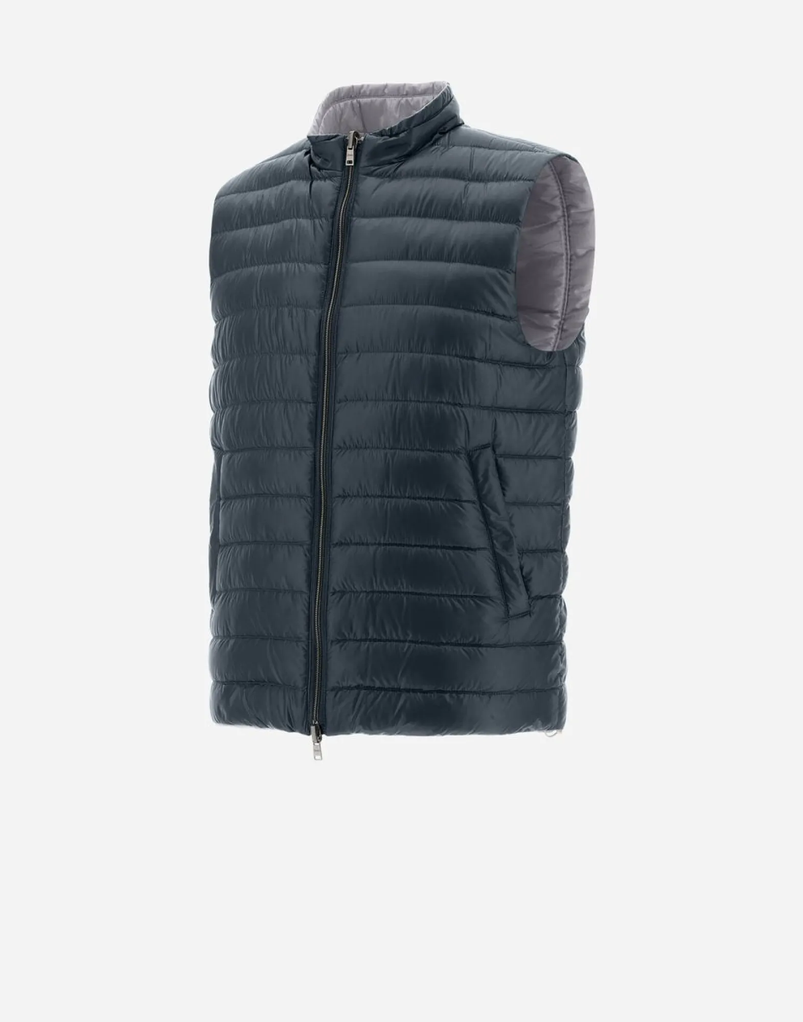 Herno Reversible Two-Tone Waistcoat In Nylon Ultralight