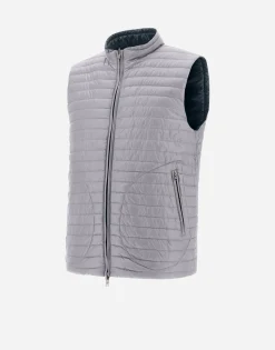 Herno Reversible Two-Tone Waistcoat In Nylon Ultralight