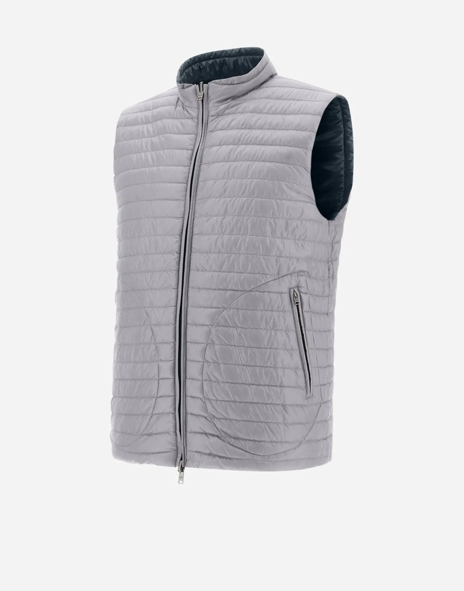 Herno Reversible Two-Tone Waistcoat In Nylon Ultralight