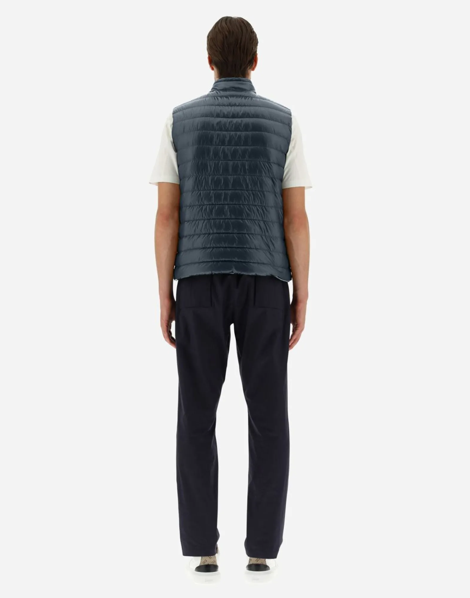 Herno Reversible Two-Tone Waistcoat In Nylon Ultralight