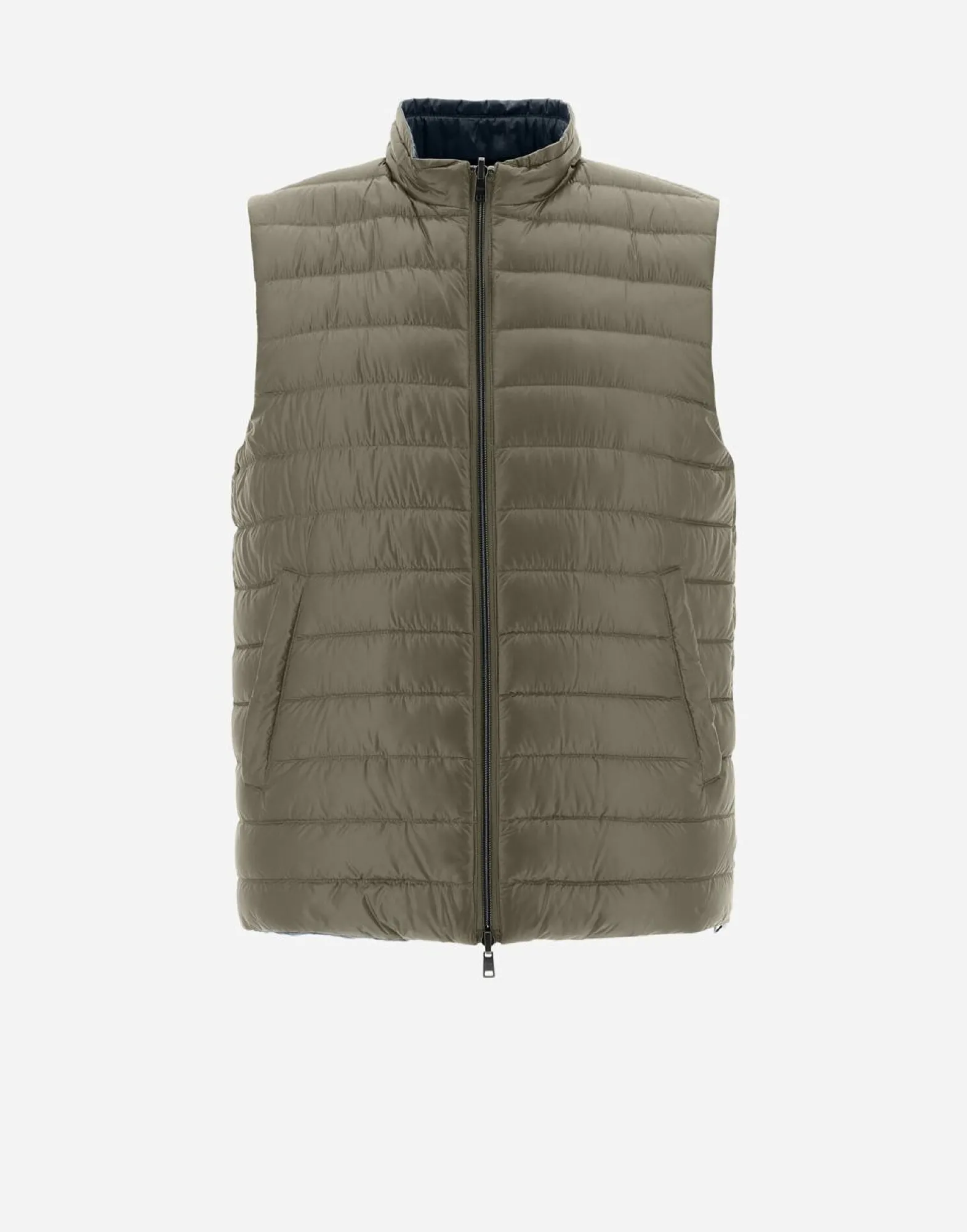 Herno Reversible Two-Tone Waistcoat In Nylon Ultralight