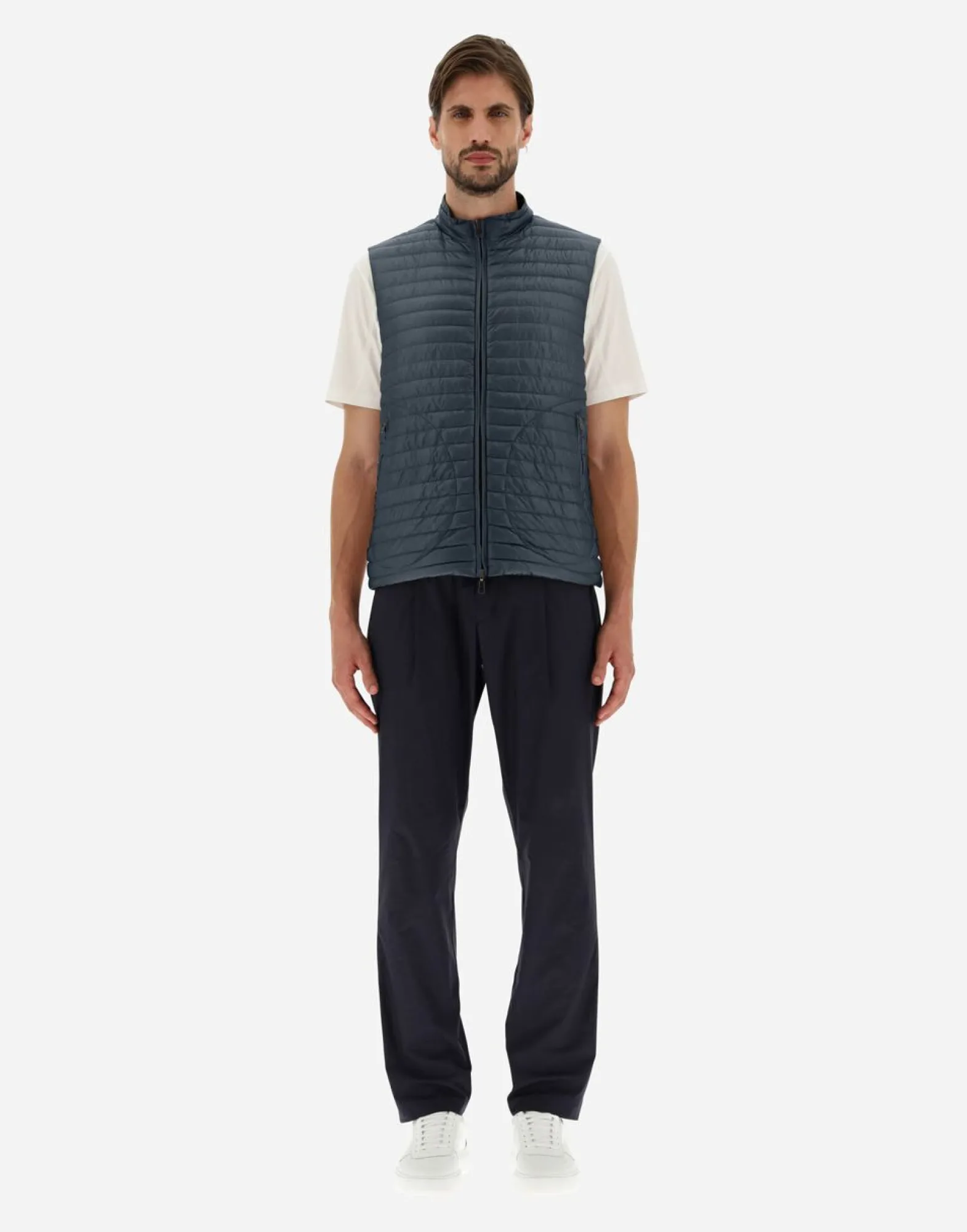 Herno Reversible Two-Tone Waistcoat In Nylon Ultralight